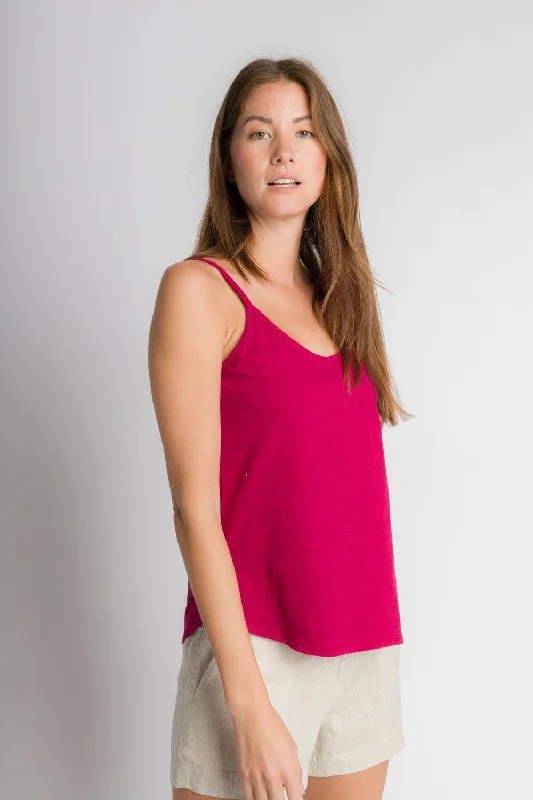 Cami | Women's Anti-Stain Cotton Linen Knit Camisole