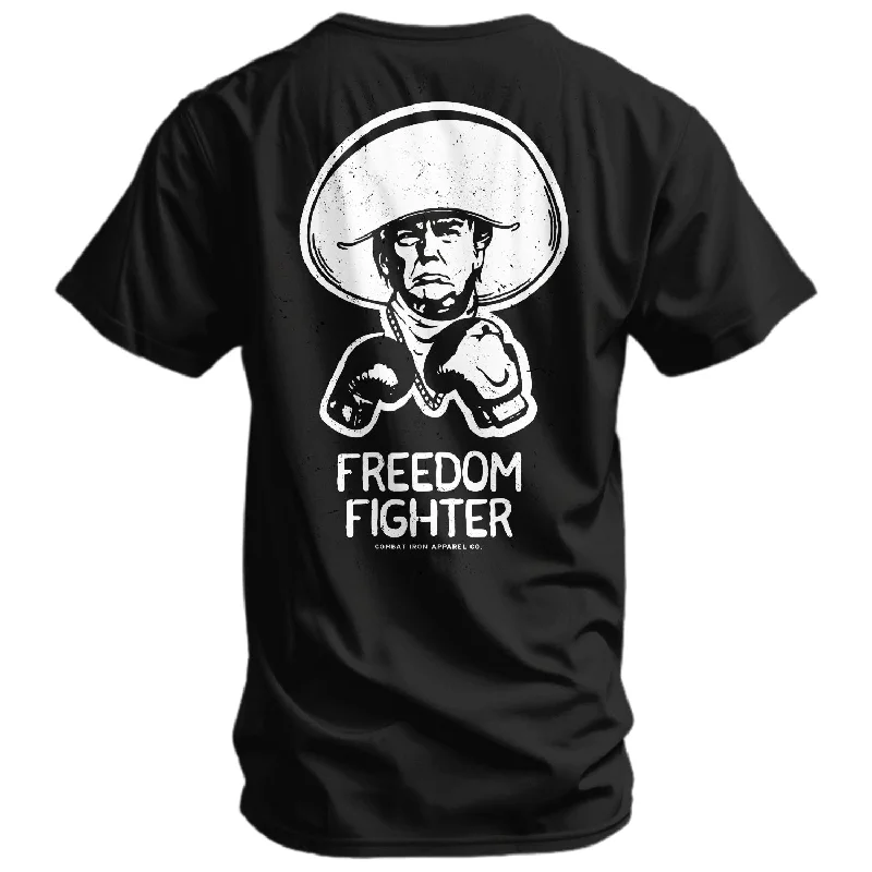 Freedom Fighter Cowboy Donal Trump Men's T-Shirt