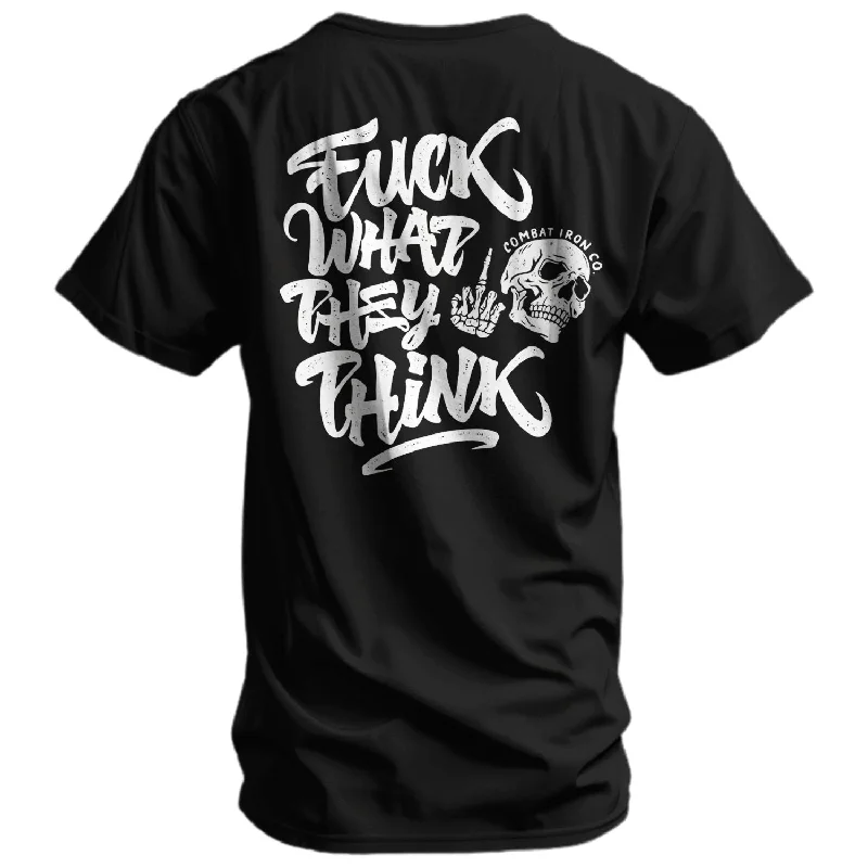 Fuck What They Think Skull Men's T-Shirt