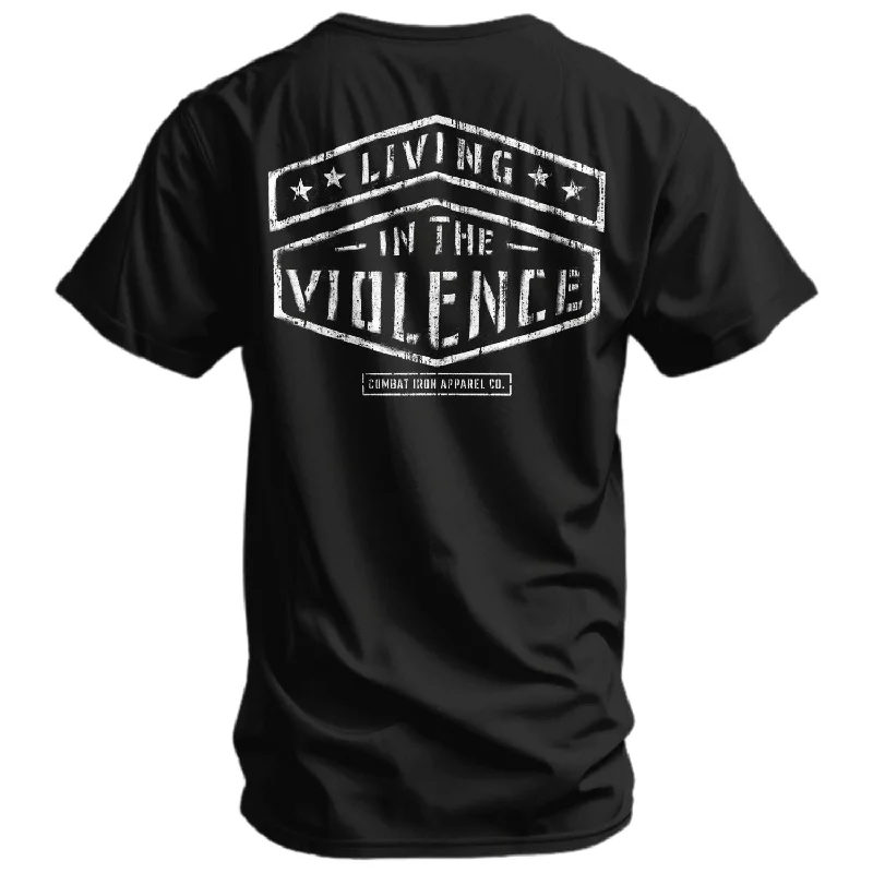 LIVING IN THE VIOLENCE MEN’S T-SHIRT