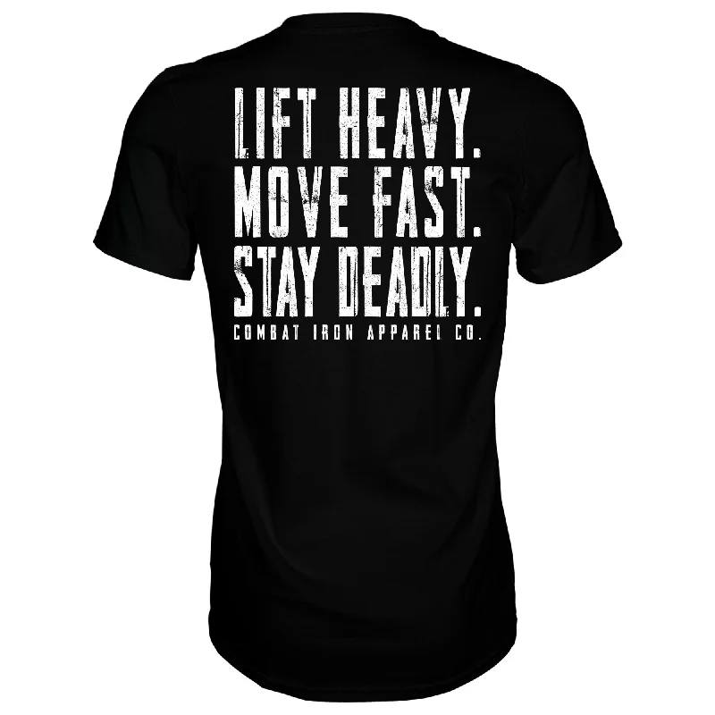 Original Motto: Lift Heavy. Move Fast. Stay Deadly. Men's T-Shirt