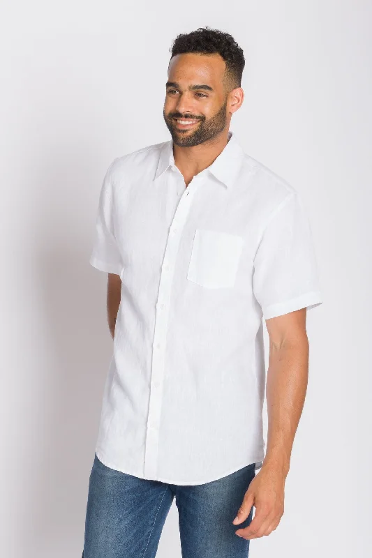 Talbot | Men's Short Sleeve Linen Shirt