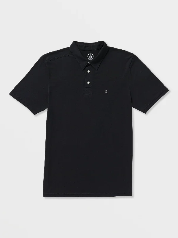 Banger Short Sleeve Polo Shirt - Tinted Black