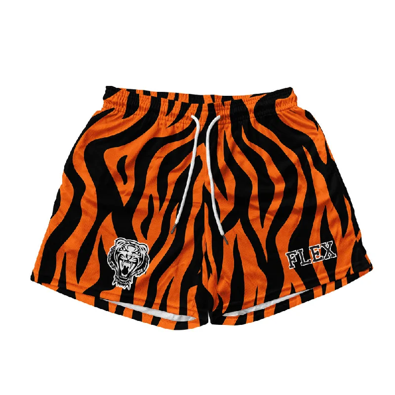 Basic Mesh Short - Tiger Print