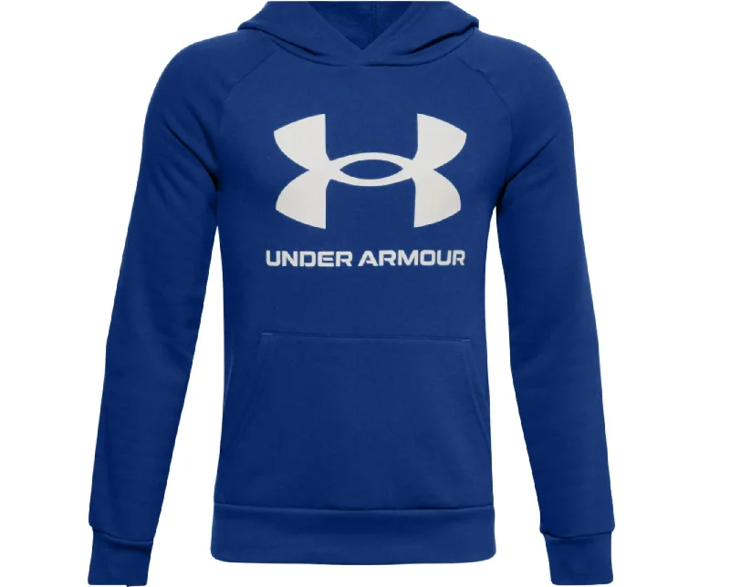 Boys' Rival Fleece Big Logo Hoodie In Royal-Onyx White