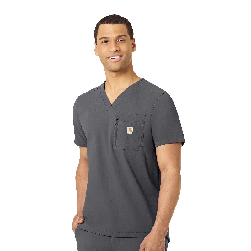 Carhartt Rugged Flex Peak Men's Tuck-In Scrub Top - Pewter