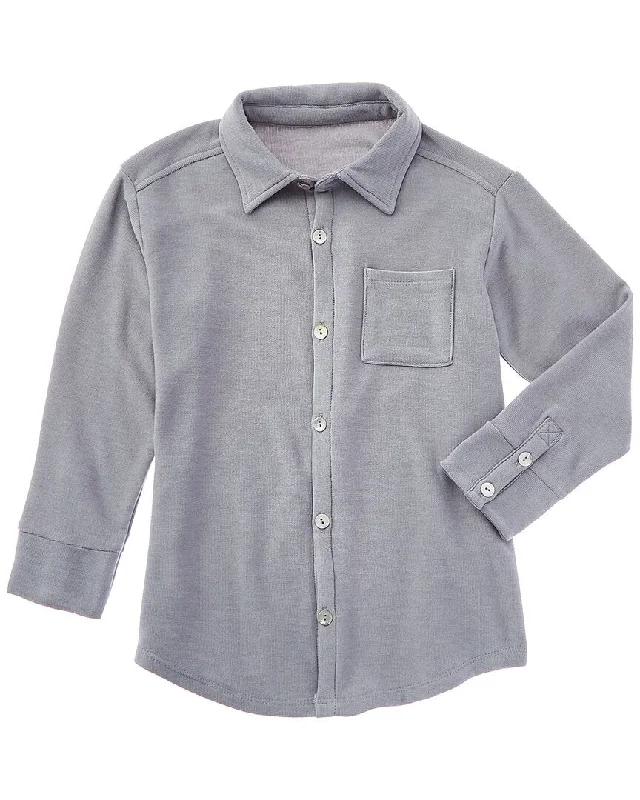 Chaser Cozy Knit Button-Down Shirt