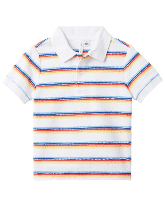 Janie and Jack The Classic Striped Pique Polo Shirt