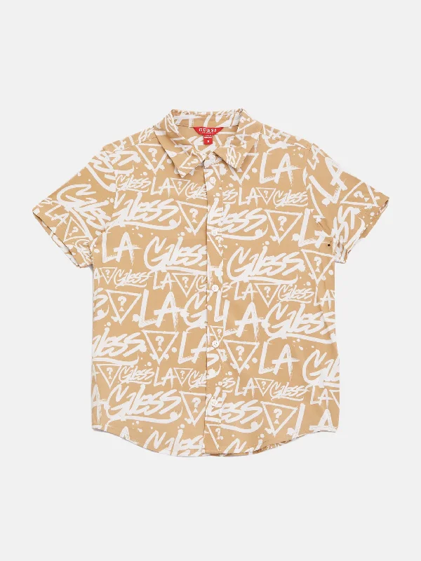 Lush Printed Short-Sleeve Shirt (7-16)