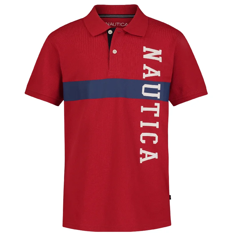 Nautica Boys' Block Art Polo (8-20)