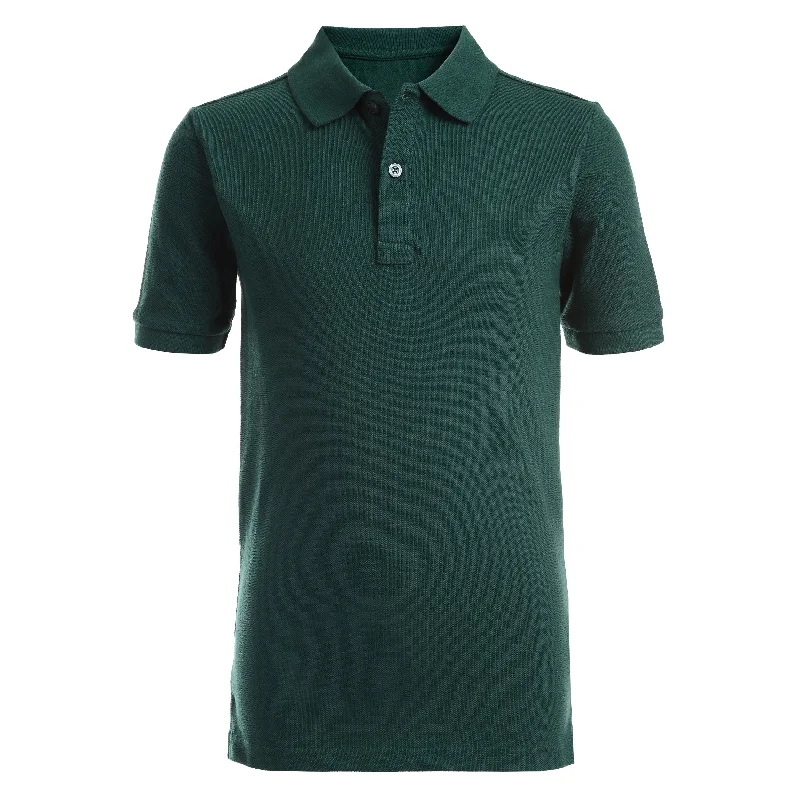 Nautica Boys' Husky Pique Polo (8H-20H)