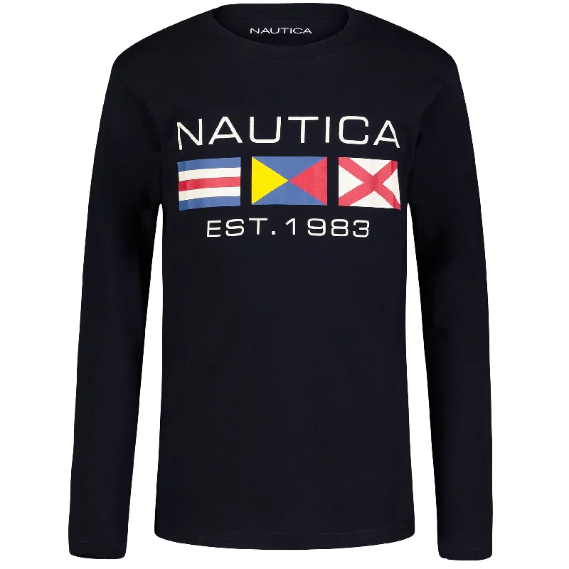 Nautica Boys' Icon Long Sleeve T-Shirt (8-20)