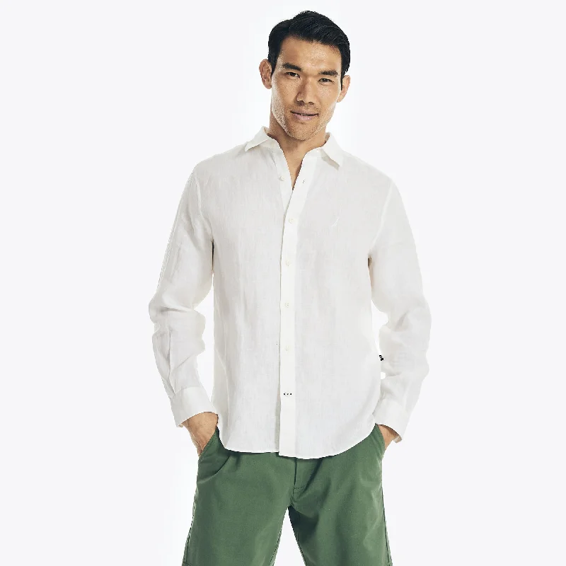 Nautica Mens Linen Shirt