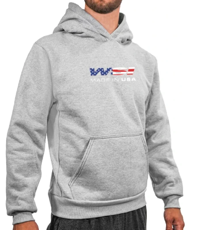 "WSI Made in USA" Print Heavy Weight Fleece Hoodie 692PHH