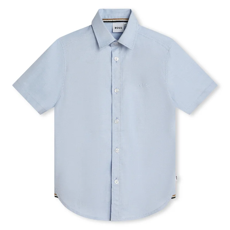 Pale Blue Short Sleeves Shirt