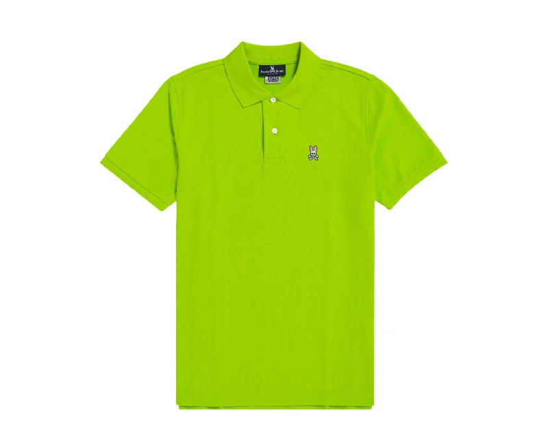 Psycho Bunny Kids Classic Polo Acid Lime Shirt B0K001S1PC-ACL