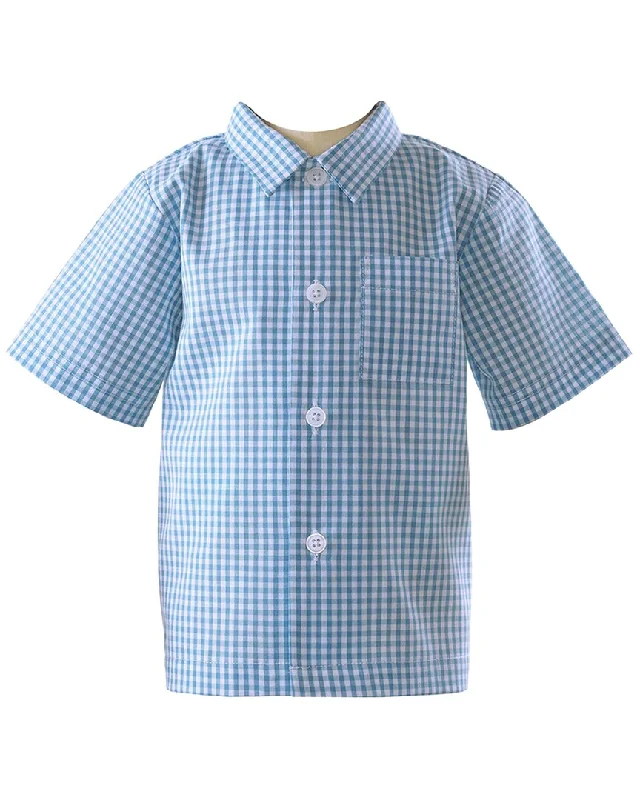 Rachel Riley Gingham Button-Down Shirt