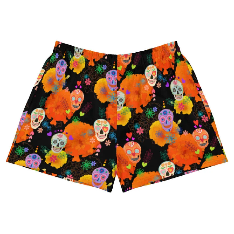 Sugar Skull Athletic Short Shorts