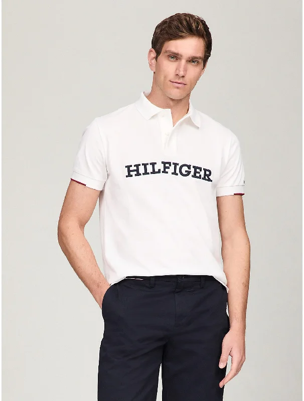 Tommy Hilfiger Men's Embroidered Monotype Regular Fit Polo