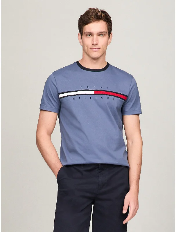 Tommy Hilfiger Men's Flag Logo Ringer T-Shirt