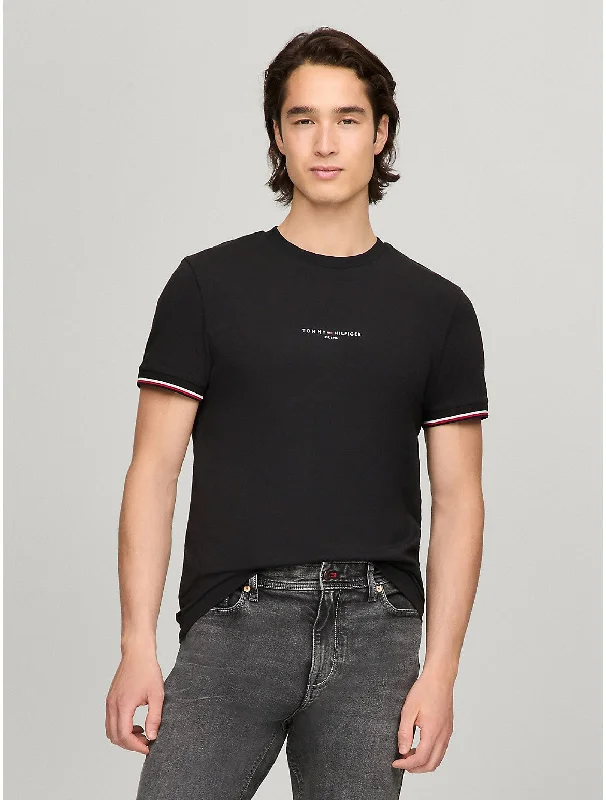 Tommy Hilfiger Men's Tommy Logo Tipped Slim Fit T-Shirt