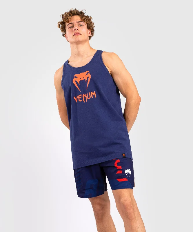 Venum Classic Tank Top - Navy Blue/Orange