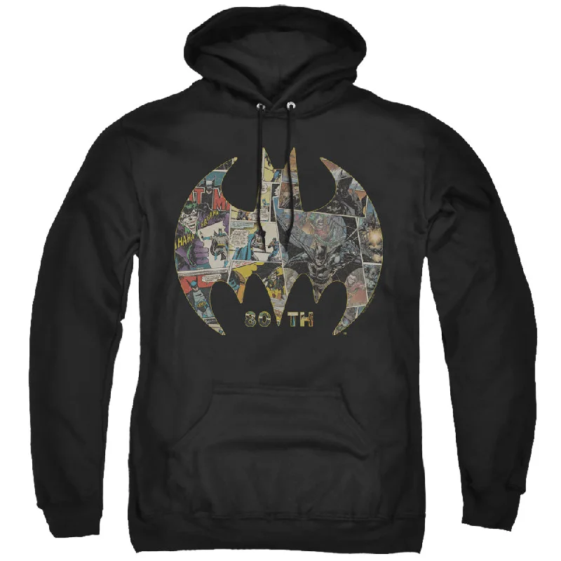 Batman Hoodie 80th Anniversary Shield Black Hoody