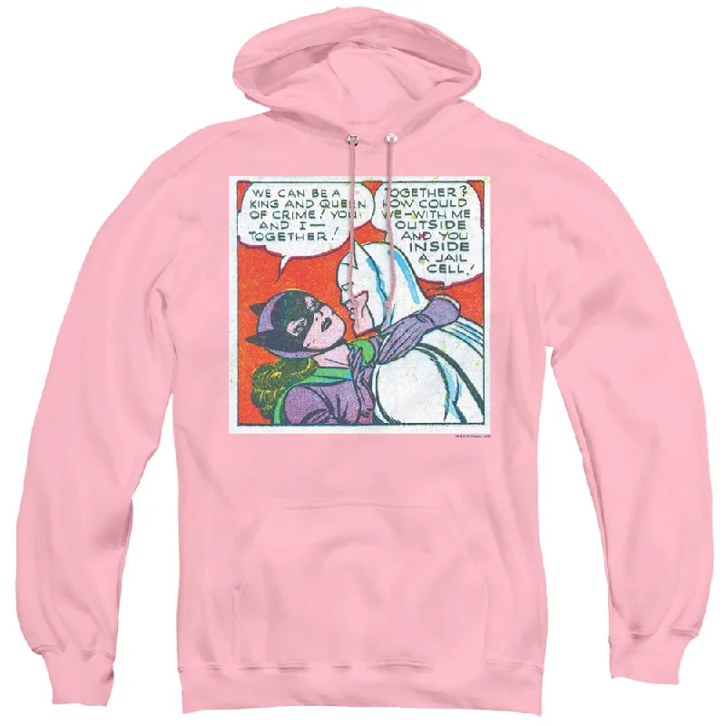 Batman Hoodie Batman and Catwomen Comic Strip Pink Hoody