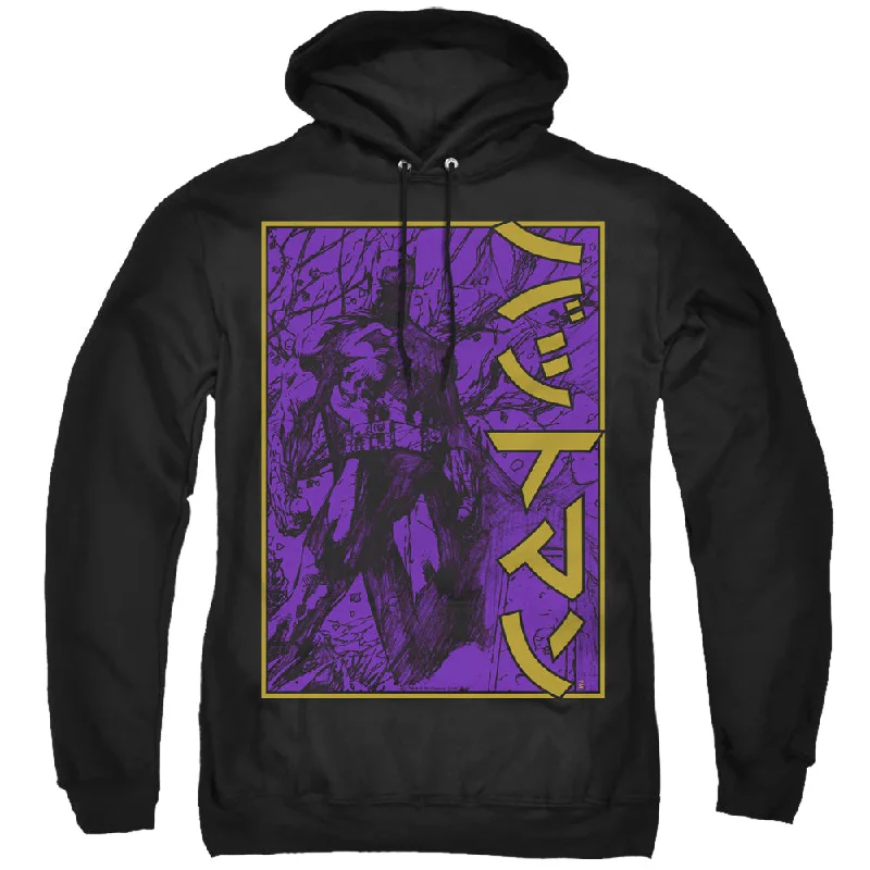 Batman Hoodie Kanji Framed Black Hoody