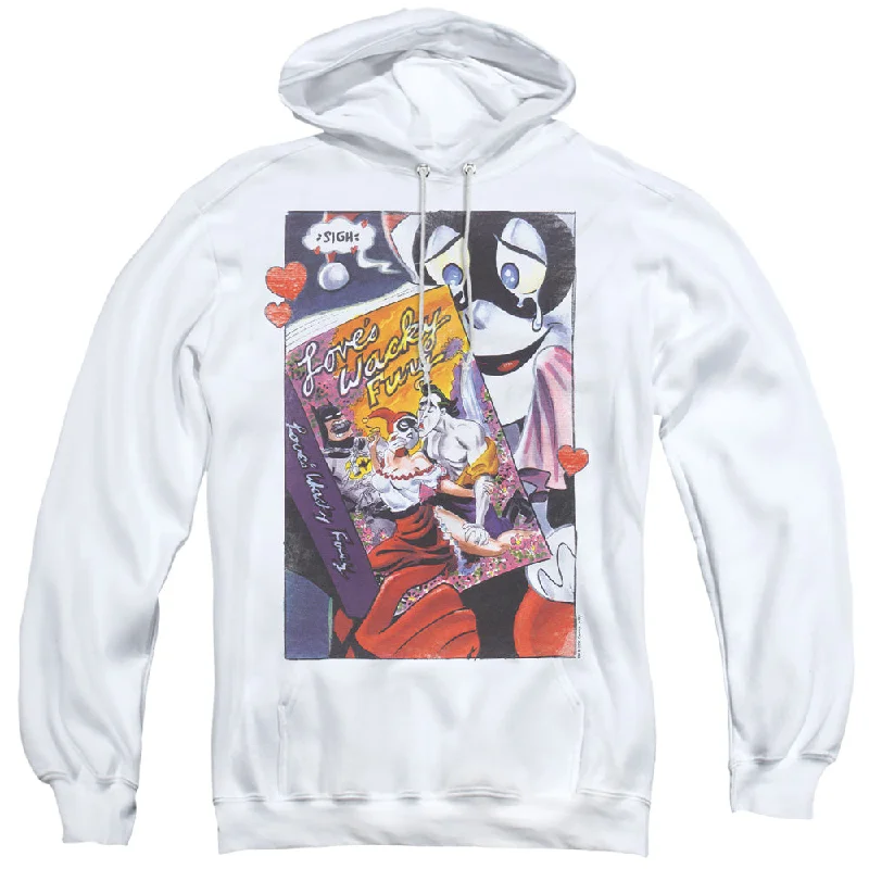 Batman Hoodie Love's Wacky Fury White Hoody