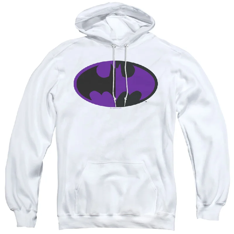 Batman Hoodie Split Logo White Hoody