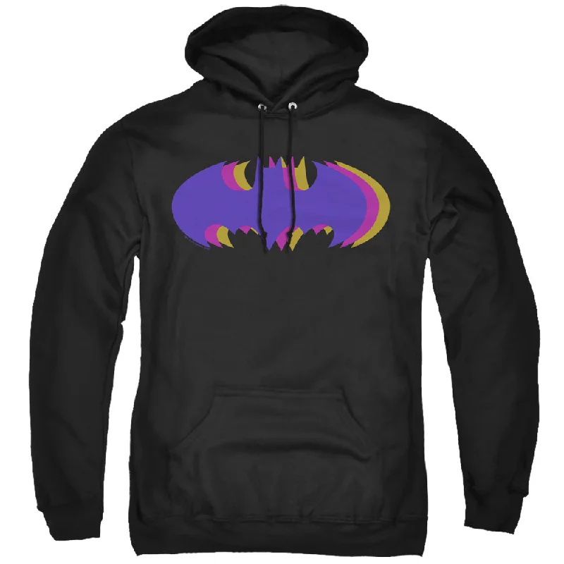 Batman Hoodie Tri Colored Logo Black Hoody