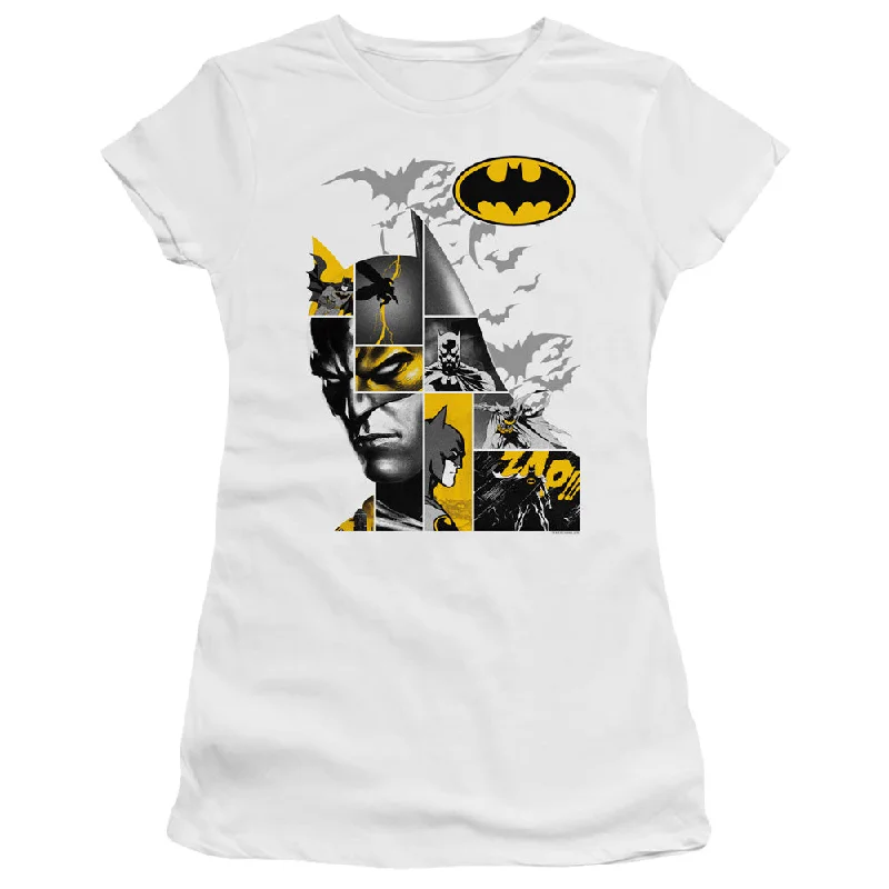 Batman Juniors T-Shirt Collage White Premium Tee