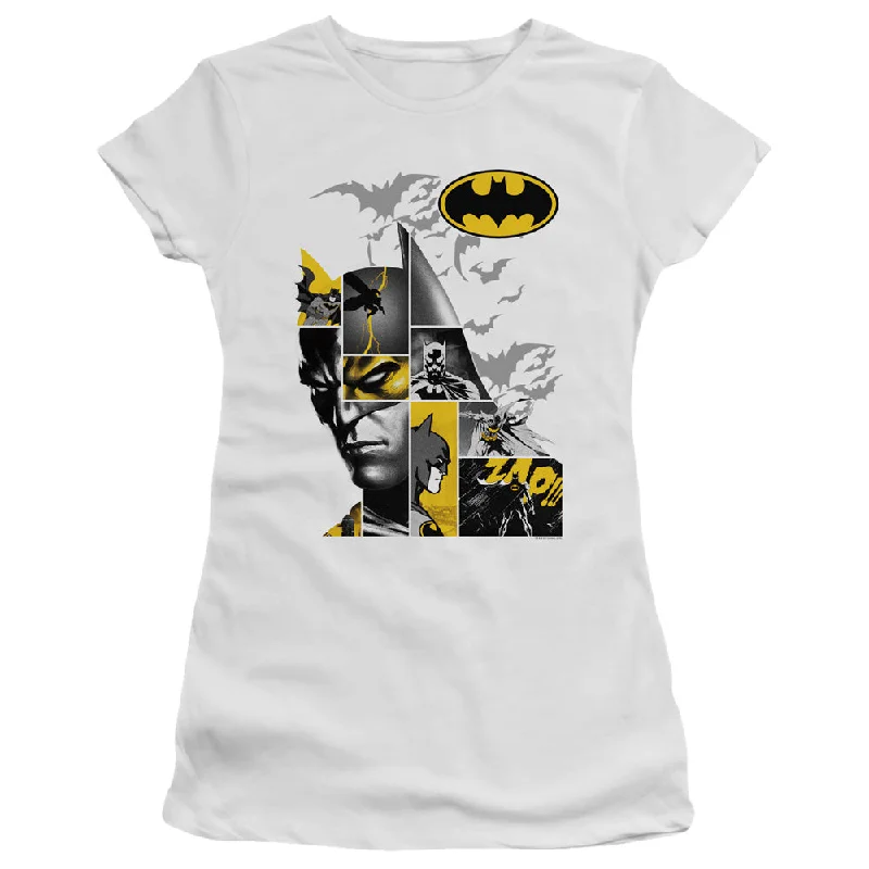 Batman Juniors T-Shirt Collage White Tee