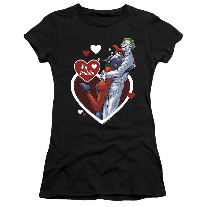 Batman Juniors T-Shirt My Puddin Black Premium Tee