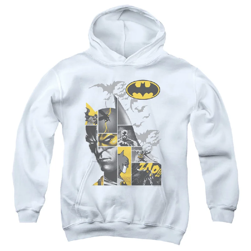 Batman Kids Hoodie Collage White Hoody