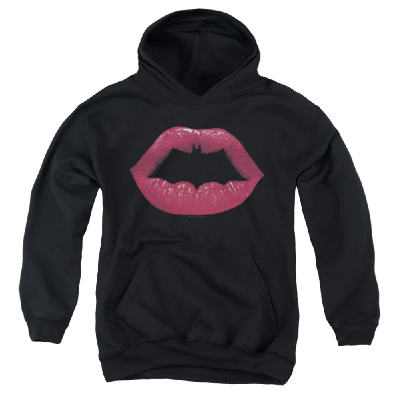 Batman Kids Hoodie Kiss Logo Black Hoody