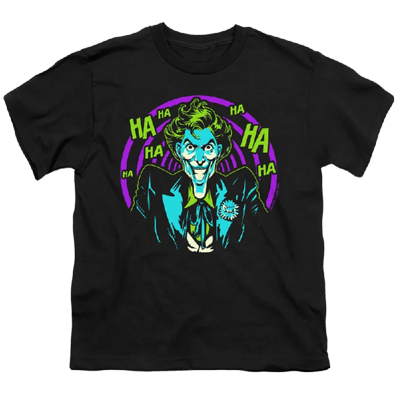 Batman Kids T-Shirt Joker Hahaha Black Tee