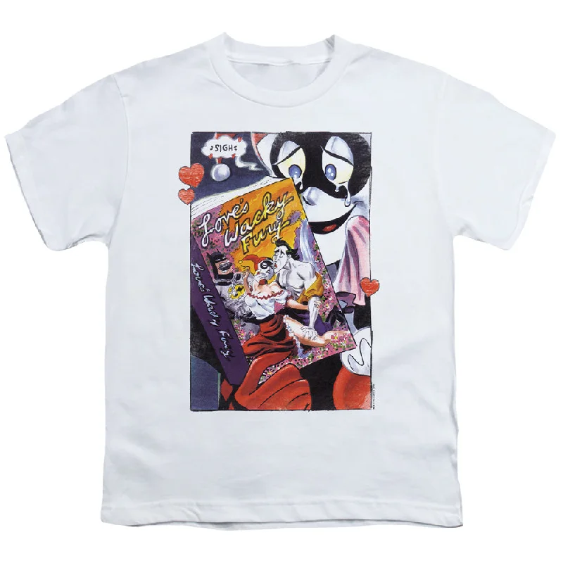 Batman Kids T-Shirt Love's Wacky Fury White Tee