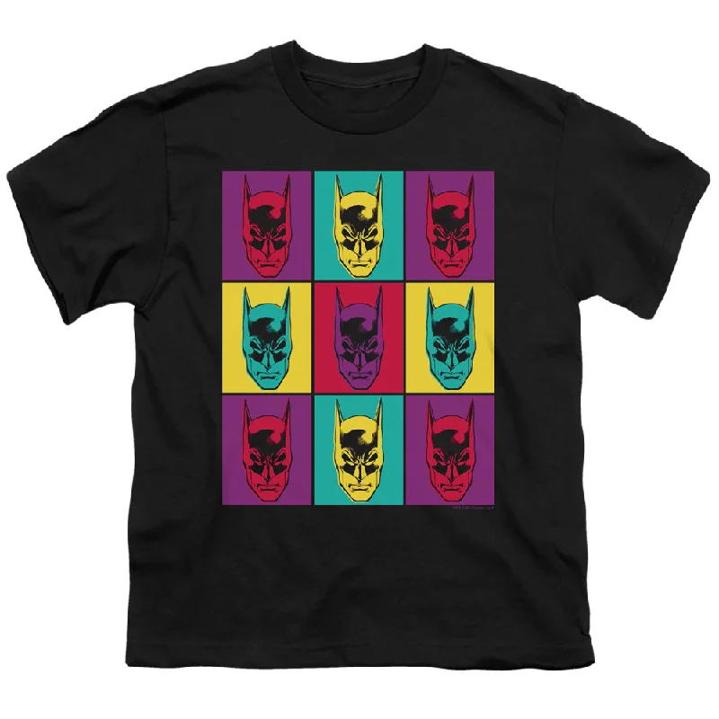 Batman Kids T-Shirt Warhol Art Black Tee