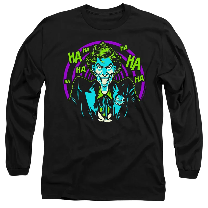 Batman Long Sleeve T-Shirt Joker Hahaha Black Tee