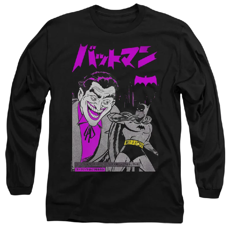 Batman Long Sleeve T-Shirt Kanji Cover Black Tee