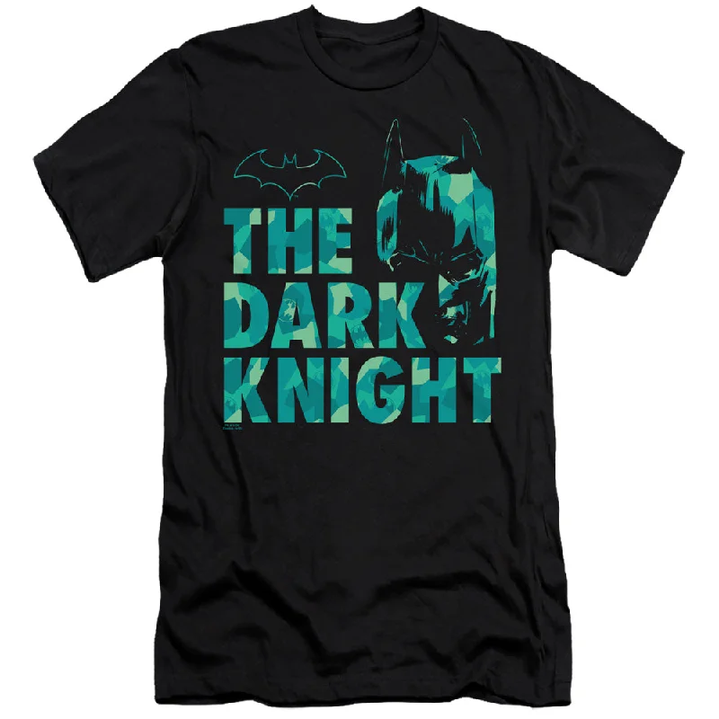 Batman Premium Canvas T-Shirt The Dark Knight Pattern Black Tee