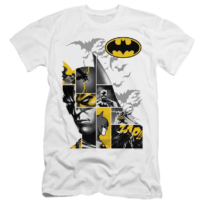 Batman Slim Fit T-Shirt Collage White Tee