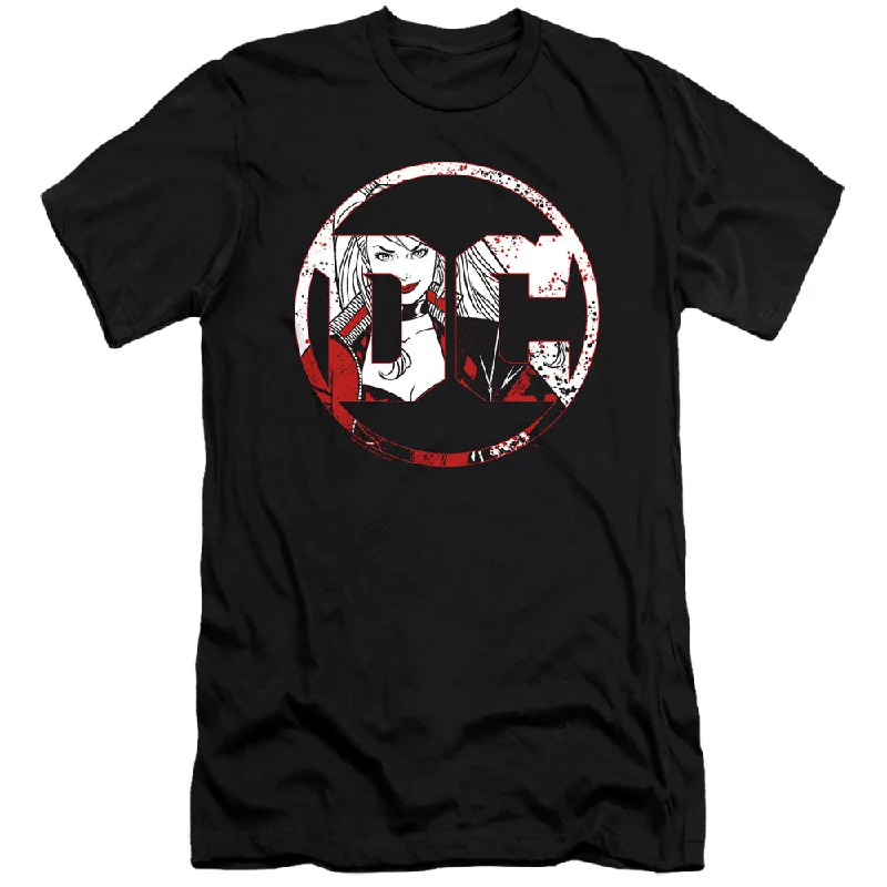 Batman Slim Fit T-Shirt DC Logo Harley Quinn Black Tee