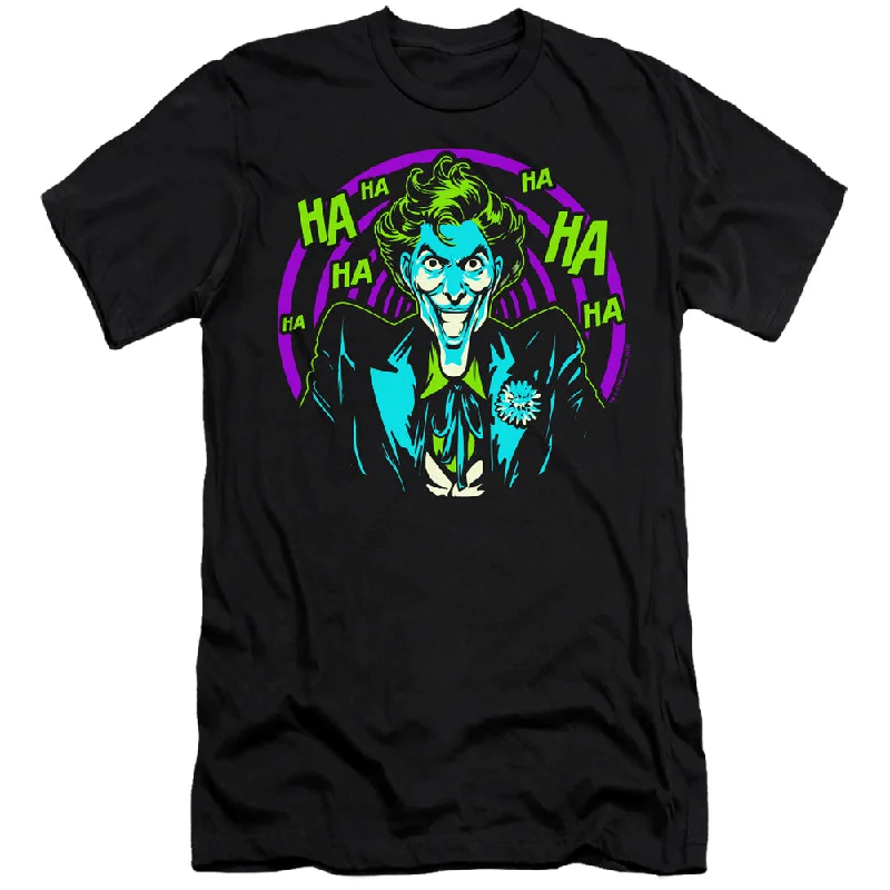 Batman Slim Fit T-Shirt Joker Hahaha Black Tee