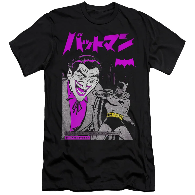 Batman Slim Fit T-Shirt Kanji Cover Black Tee