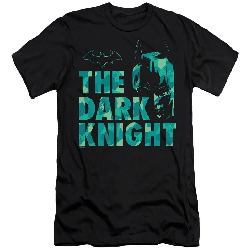 Batman Slim Fit T-Shirt The Dark Knight Pattern Black Tee