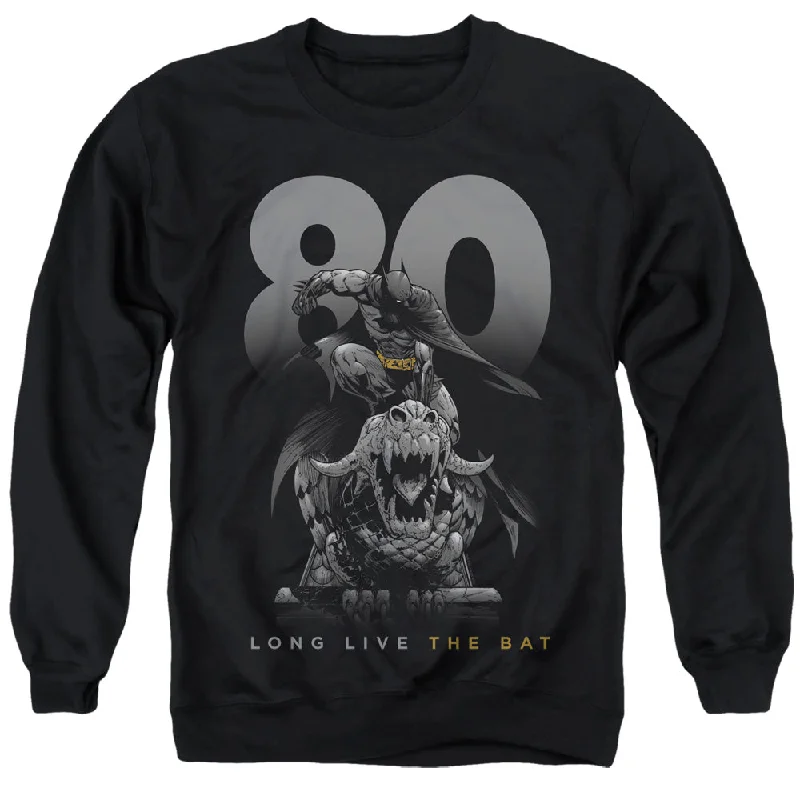 Batman Sweatshirt 80 Years Long Live The Bat Black Pullover