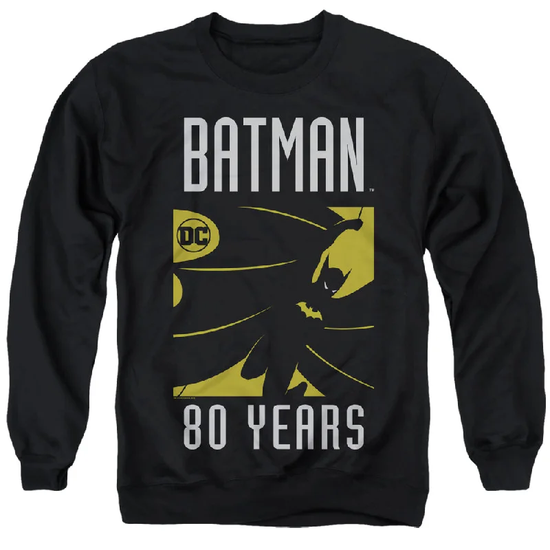 Batman Sweatshirt 80 Years Silhouette Black Pullover